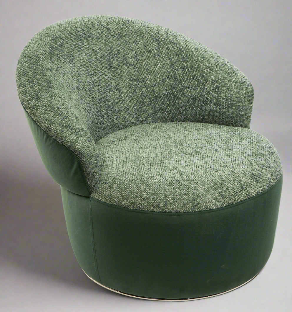 Statement peacock chair with vibrant floral pattern