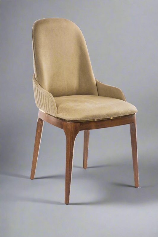 Statement peacock chair with vibrant floral pattern