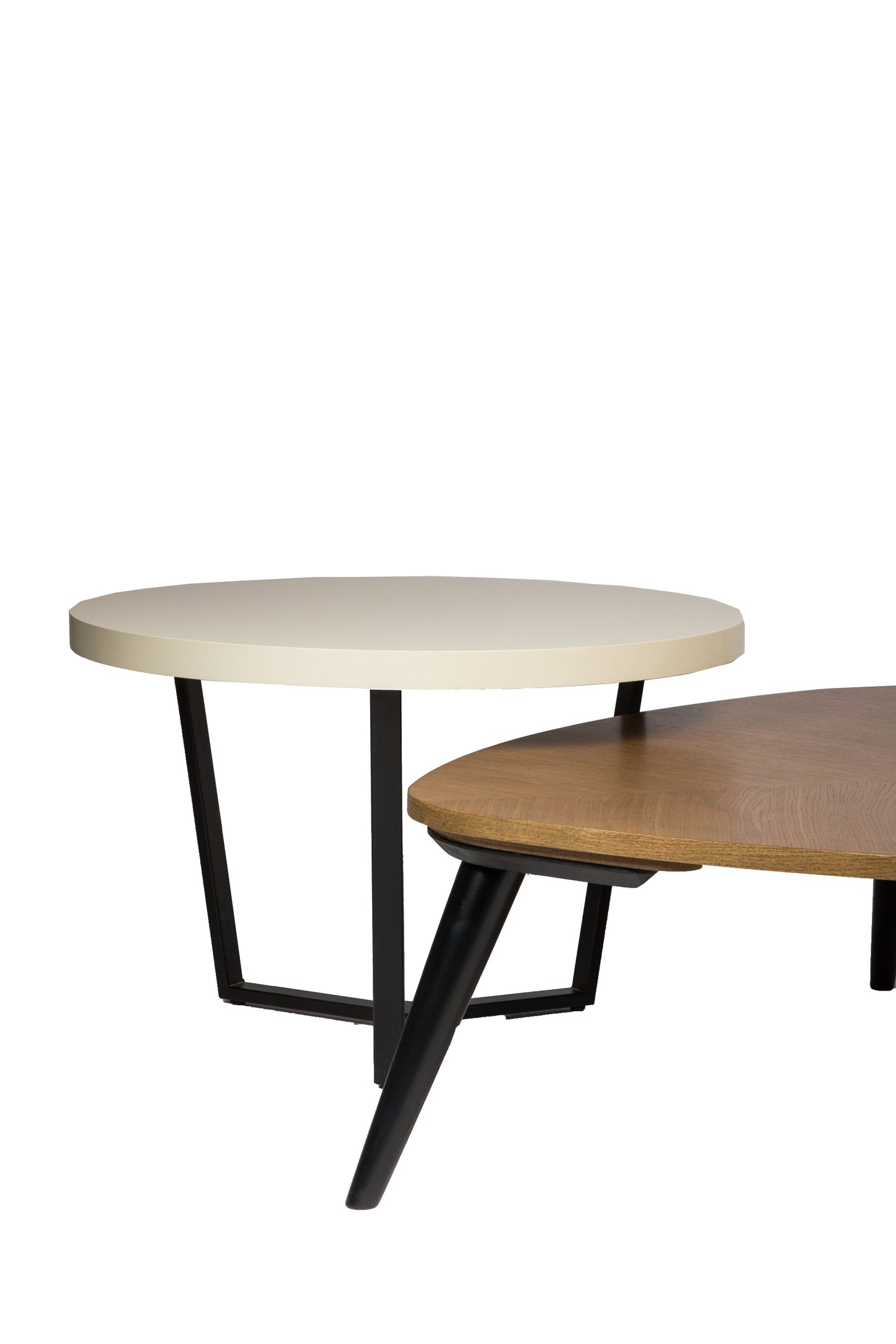 Warm wood coffee table with natural grain and ample surface space