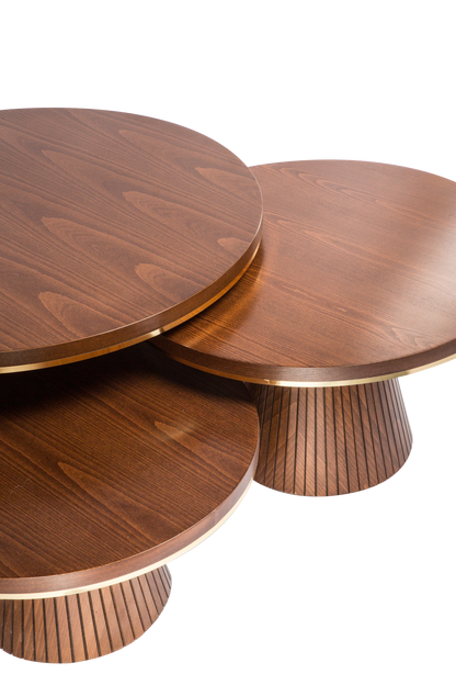 Unique accent table with sculptural design
