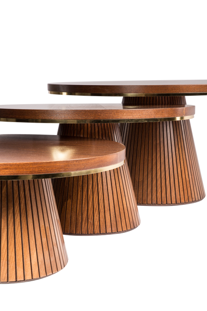 Unique accent table with sculptural design